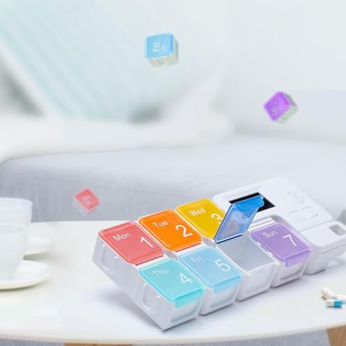 Electronic Medicine Pill Organizer with Sealed Design and Medicine Dispensing Function for Elderly Compact and Wear-Resistant