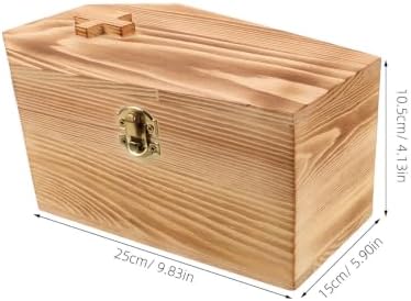BESTOYARD Keepsake Box Coffin Shaped Wooden for Small Items and Pet Ashes