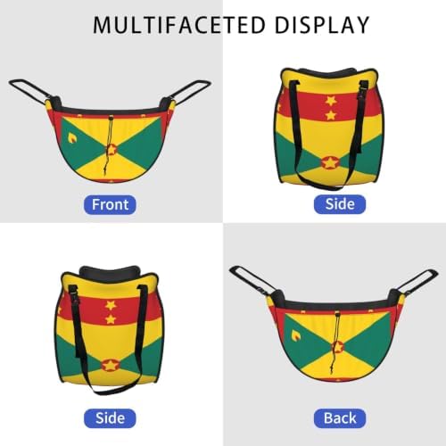 Flag of Grenada Car Seat Organizer-Backseat Storage Bag for Travel | Waterproof Durable. Holds Snacks Gear Essentials. Fits Most Cars.