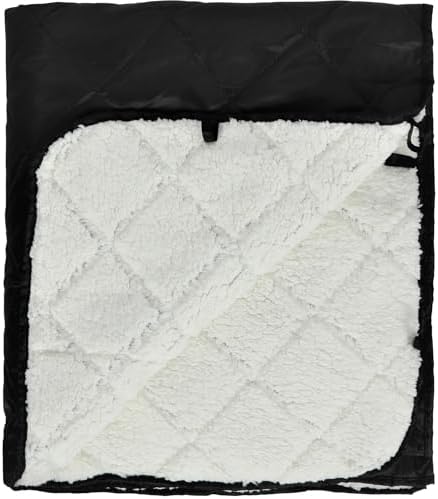 REDCAMP Large Camping Blanket with Sherpa Lining, White 79"x59" | Cold Weather Warm Thick Outdoor Blanket Comfy Foldable & Windproof for Camping Stadium,Car,Picnics,Pet,Trip,Machine Washable