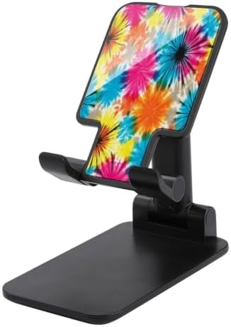Universal Adjustable Tribal Ethnic Tie Dye Phone Stand | Portable, Desktop Cell Phone Stand, Smartphone Holder, Online Video Calls, Travel Accessories