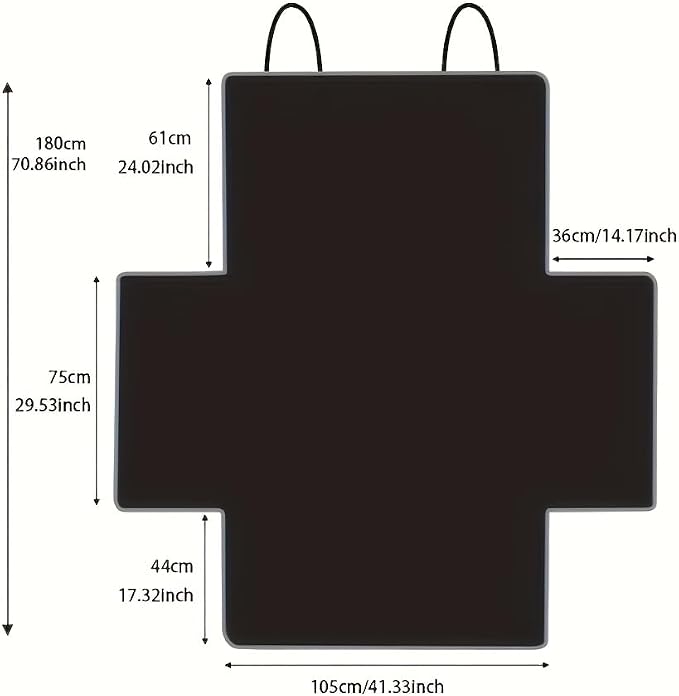 Car Dog Trunk Liner for VW Caddy 4 SA 2015-2020 | Cargo Pet Cargo Cover Protector Mat Waterproof Seat Shield Durable Vehicle Barrier Heavy Duty Pet Travel Floor Liner Guard