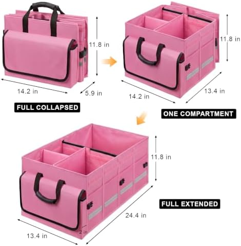 GDNasist Car Trunk Organizer and Storage for Car, SUV & Sedan