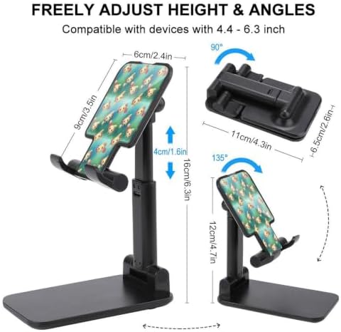 Multi Angle Foldable Cute Axolotl Cell Phone Desk Stand | Anti Slip, Desktop Smartphone Holder, Compatible with 4"-13" Tablet, Travel Office