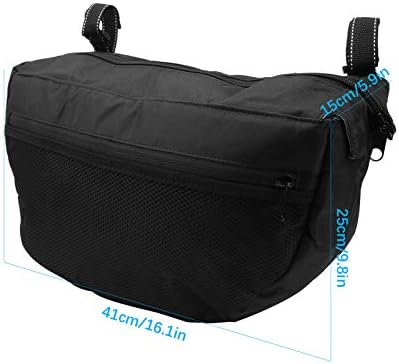 HERCHR Baby Stroller Storage Bag, Multifunctional Baby Stroller Hanging Bag Organizer Bag Stroller Organizer Non Slip Straps Stroller Holder for Stroller, Umbrella and Pet Stroller