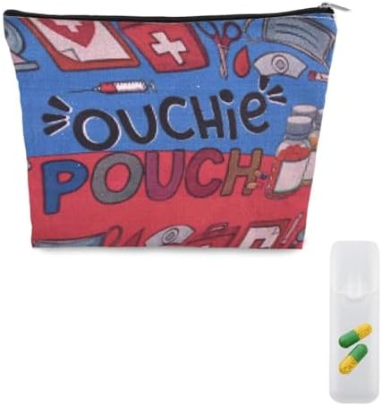 Ouch Pouch Med Kit Bag Small Nurse Medical Bag Pouch Emergency Pouches for School Camping Travel Medicine Bags for Family First Aid Kit Organizer Pouches Medication Storage Bags for Pills Ouchie Bag