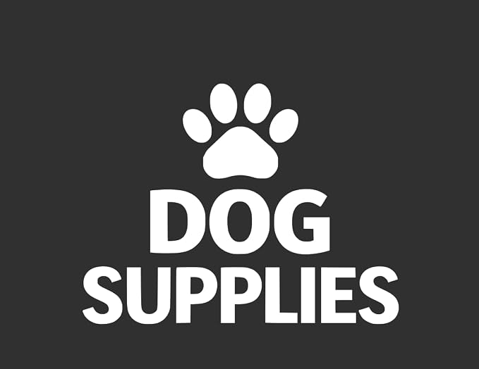Dog Supplies Vinyl Decal – Waterproof Pantry Storage Label Sticker for Pet Organizer Bin Container (White)