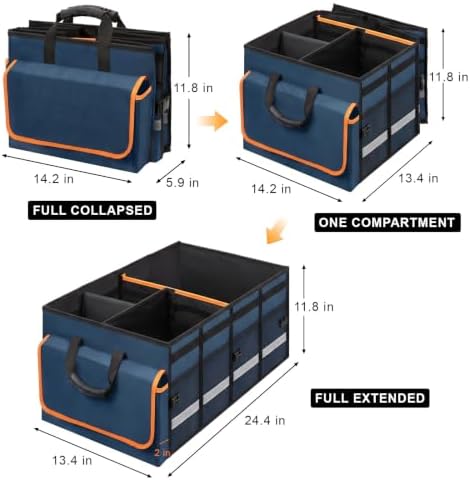 GDNasist Car Trunk Organizer and Storage for Car, SUV & Sedan