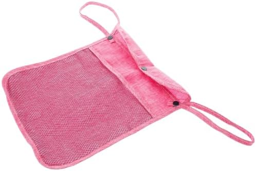 Linen Stroller Organizer with Large Storage Capacity and Multifunctional Use, Stylish Hanging Bag for Outings and Travel, Compatible and Pet Strollers