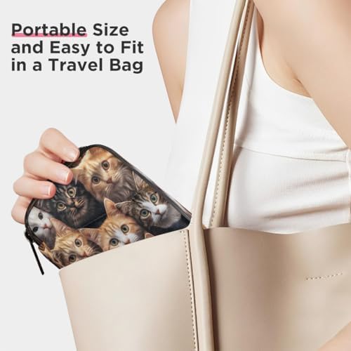 Pill Organizer Box pet cat Cute 7-Day Weekly Medicine Pill Case Travel Pill Container Portable Pill Holder Storage Purse Bag Small Compact Size for Vitamin Supplement Birth Control