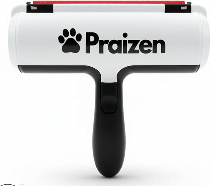 Reusable Pet Hair Remover Roller – Premium Black & White Lint and Fur Cleaner for Cat & Dog Owners, Ideal for Furniture, Rugs, Bedding, Upholstery, Stairs, Car Interiors & Household Surfaces