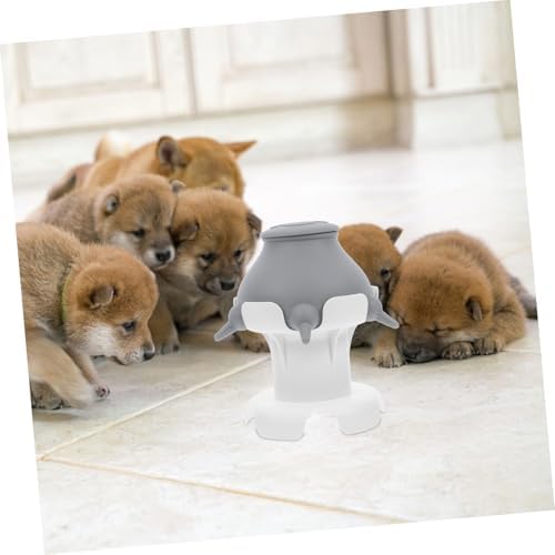 MERRYHAPY Puppy Feeding Station with Multiple Nipples Safe Nursing Device for Newborns Includes Stand for Convenient Feeding of Kittens and Puppies and Feeder Bowl