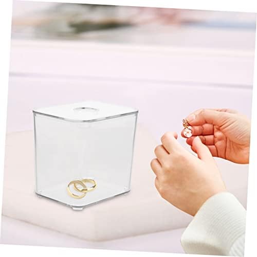 ABOOFAN 2pcs Cotton Swab Storage Box Cotton Pad Holder Vanities Organizers Pet Material Strong Stackable Container