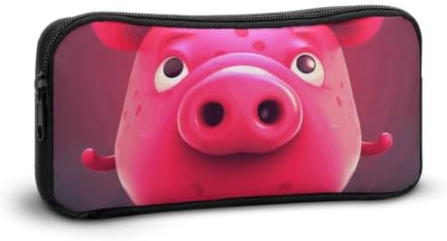 Peach Pets Pencil Case Large Capacity Pencil Pouch | Zipper Pencil Bag Aesthetic Coin Pouch Portable Desk Organizer for Office, Travel, Multi-Purpose Makeup Bag for Adults