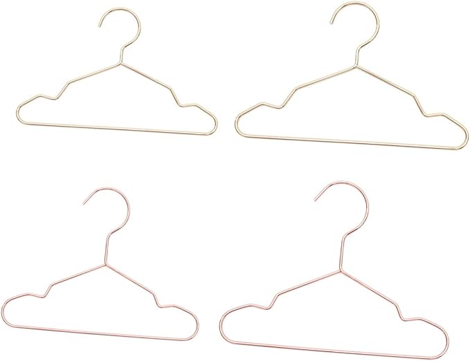 Toddmomy 4pcs Pet Clothes Organizer Iron Pet Apparel Hangers for Neat Storage of Dog and Cat Clothes Included