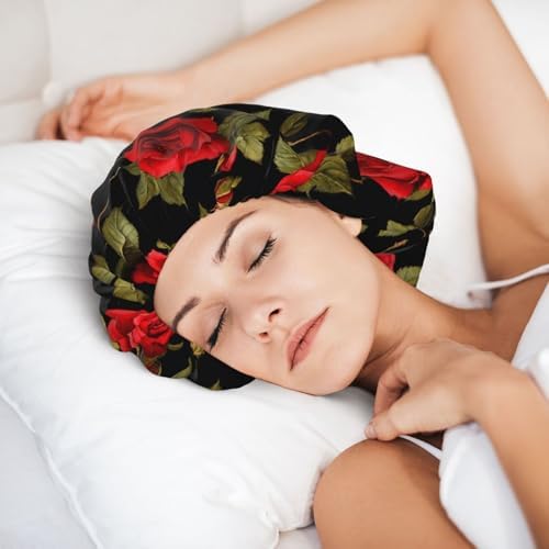 Adjustable Silk Satin Night Cap Women's Men's Sleep Cap