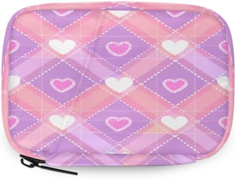 Travel Pill Organizer Pink Heart Diamond Small Pill Case