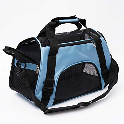 MuchL Pet Carrier Soft-Sided Carriers for Cat Carriers Dog Carrier for Small Medium Cats Dogs Puppies Pet Carrier Airline Approved Cat Dog Pet Travel Carrier (Small, Blue)