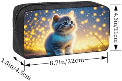 Cute Pet Scene Large Pencil Case, Durable Pen Bag Zipper Organizer Pouch for Office Travel for Women Men