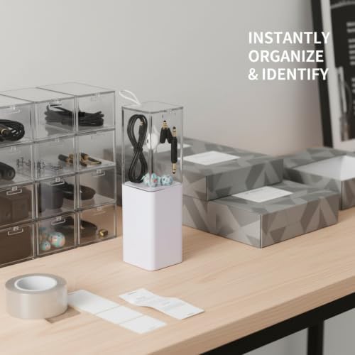 Stackable PET Storage Box, Rigid Clear Organizer for Cables & Small Items, Durable Transparent Container, 13 x 3.3 x 1.6 Inches