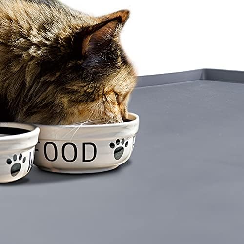 Silicone Dog Food Mat Waterproof Pet Feeding Tray for Small Medium Dogs