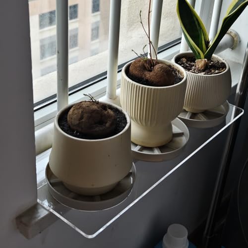 Window Sill Extender for Plants, Minimalist Plastic Medicine Cabinet Shelf, Waterproof Windowsill Organizer/Window Plant Shelf, Home Decor(50x15cm(19 3/4x5 7/8"))