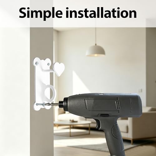 ESPETS Dog Leash Wall Hook - Sturdy Pet Leash and Accessory Holder（White）