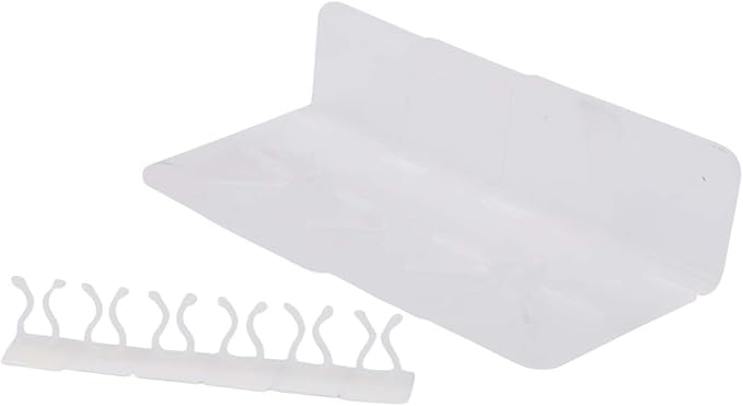 3-Pack Floating Shelf Wall Mount for Baby Monitor Security Camera Smart Speaker, Transparent Surveillance Bracket with Cable Management for Home Office Nursery