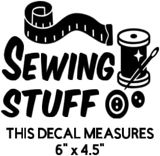 Storage Bin Organization Decals, Sewing Stuff Style | Vinyl Label Stickers, For Organizing Containers, Multiple Categories, Plastic Bins Not Included