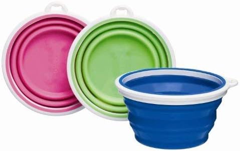 Bamboo Bamboo Silicone Pop-Up Travel Bowl, 1-Cup, Colors Vary
