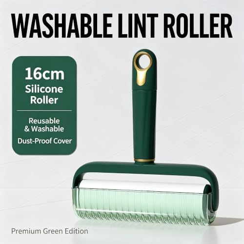 6.3" Washable Silicone Lint Roller with Dust Cover