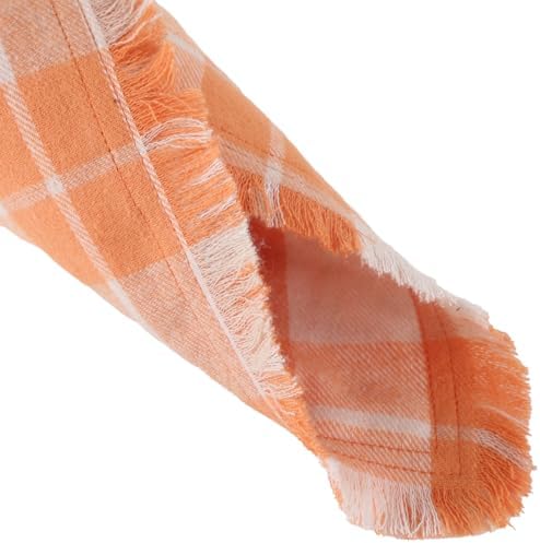 Fall Dog Bandana Autumn Thanksgiving Plaid Reversible Triangle Bibs Scarf