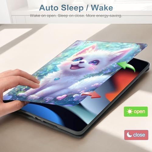 for Samsung Galaxy Tab S10 Ultra 2024/S9 Ultra 2023/S8 Ultra 2022 14.6 Inch Tablet Protective Cover with Adjustable Stand and Magnetic Auto Wake/Sleep,Cute Cartoon Cat