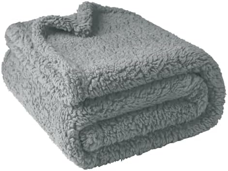 furrybaby Pet Blanket, Soft Warm Sherpa Fleece Bed Blanket for Small Pets