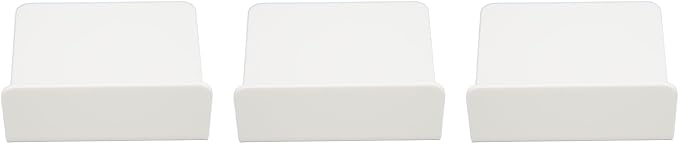 SUNGOOYUE 3 PCS Small Security Cameras Wall Shelf, Acrylic Floating Shelf for IP Cameras Webcams Baby Monitors, with 6 Cable Clips 10 Tapes, No Drill Adhesive for Bedroom Living Room Office (White)