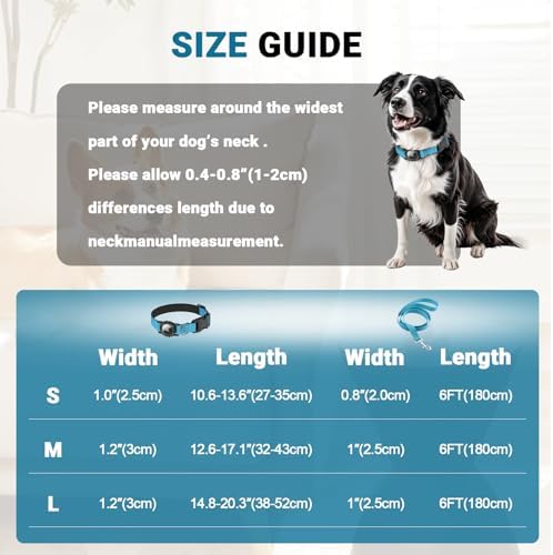 AirTag Dog Collar and Leash, IP68 Waterproof Integrated