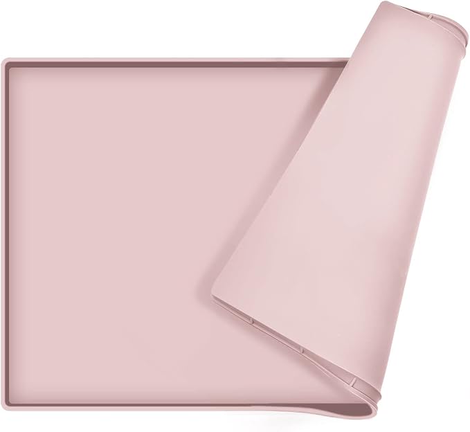 Silicone Dog Food Mat Waterproof Pet Feeding Tray for Small Medium Dogs