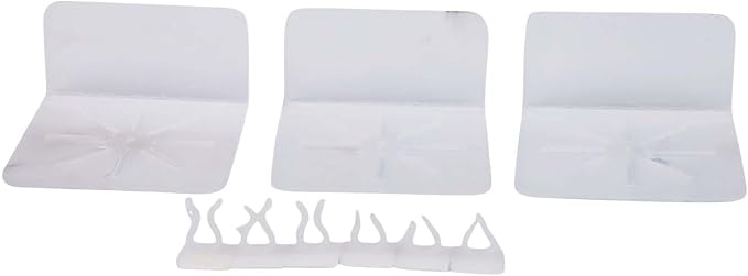 3-Pack Floating Shelf Wall Mount for Baby Monitor Security Camera Smart Speaker, Transparent Surveillance Bracket with Cable Management for Home Office Nursery