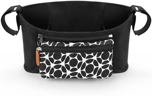 Accmor Universal Stroller Organizer with Detachable Phone Bag, Stroller Bag Caddy Organizer Stroller Accessories for Uppababy, Baby Jogger, Nuna, Doona, Britax Strollers