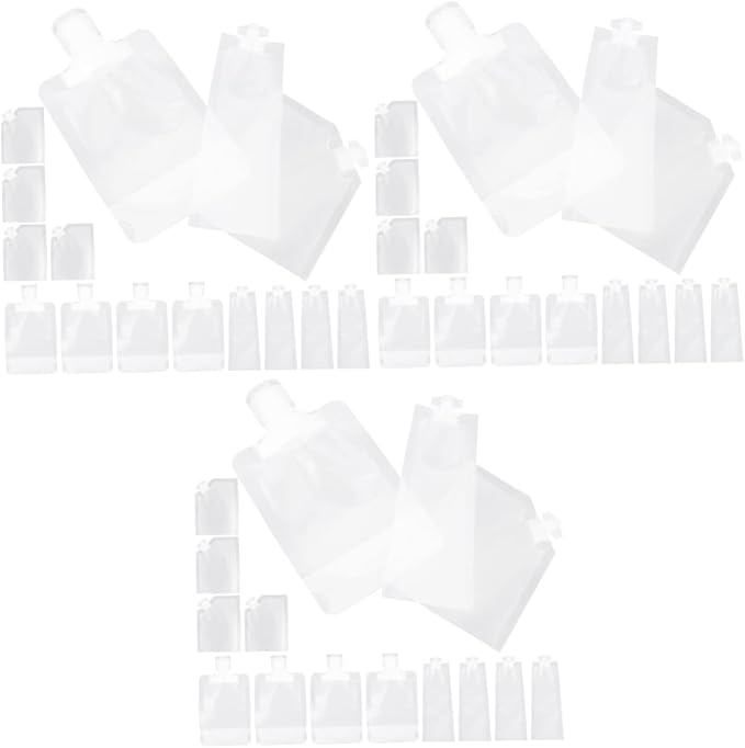 45pcs Makeup Bag Organizer Travel Lotion Pouches Reusable Squeeze Bags Daily Use Travel Kit Portable and Leakproof for Your Beauty Needs