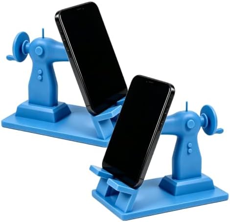 Sewing Machine Phone Stand, Hands-Free Desk Accessory (Blue2pc)