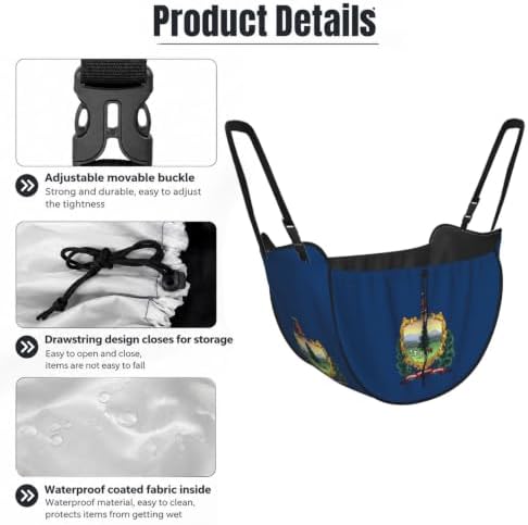 Vermont State Flag Car Seat Organizer-Backseat Storage Bag for Travel | Waterproof Durable. Holds Snacks Gear Essentials. Fits Most Cars.