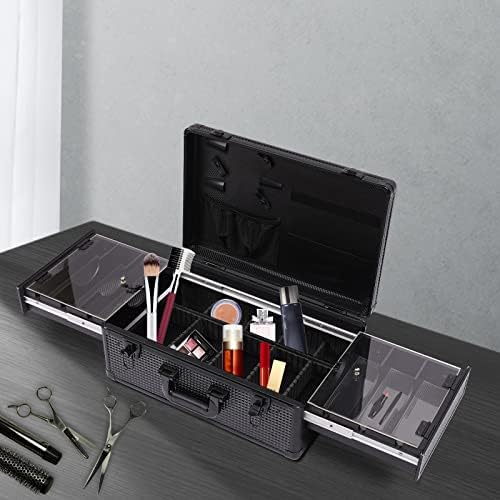 Professional Barber Case,Detachable Hairdressing Tool,Versatile Salon Hair Styling Tools Organizer,Travel Makeup Suitcase,Portable Beauty Storage Box for Hair Stylist Pet Groomer