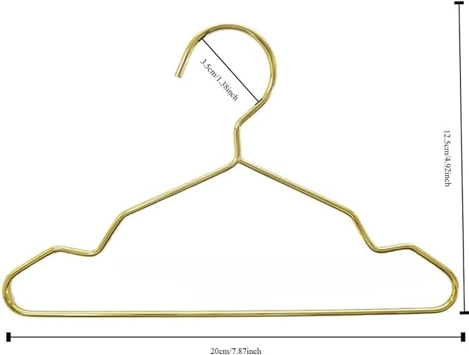 20Pcs Pets Closet Hanger Metal Mini Clothes Rack for Dog Cat Storage Organizer