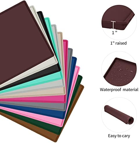 Silicone Dog Food Mat Waterproof Pet Feeding Tray for Large Dogs