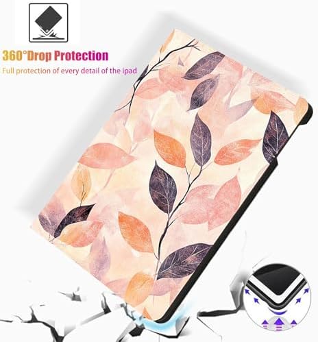 for Microsoft Surface Go 4/3/2/1-10.5" 2021 Tablet Case,Auto Wake/Sleep,Adjustable Stand Protective Cover - Watercolor Leaf