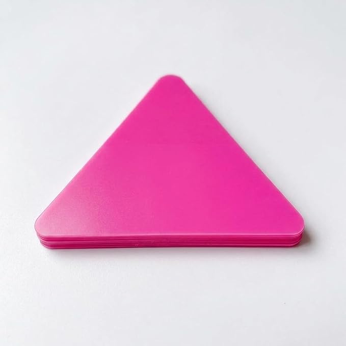 Stickers Reflective Triangle Decal Label Sign PET Material for Night Visibility Helmets Luggage Suitable for Commuting Travel Outdoor Work, Glowing Triangle