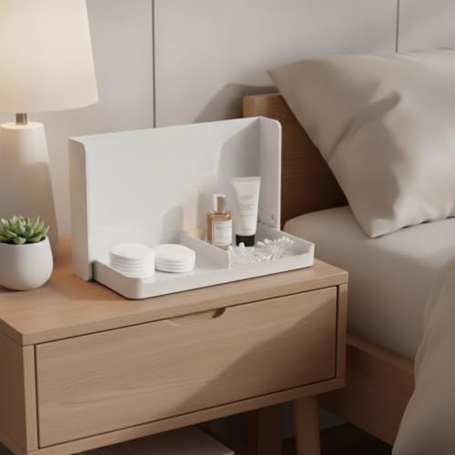 Foldable Storage Box PET Plastic Vanity Organizer for Cotton Pads and Small Essentials (1 PC)