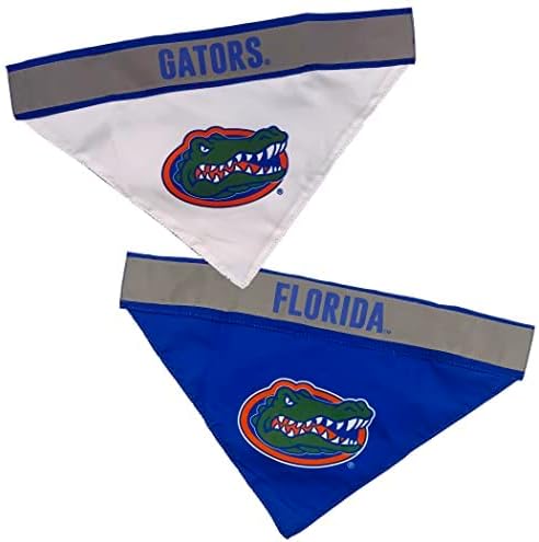 Pets First NCAA Florida Gators TIE Bandana, Small/Medium. Dog Football Reflective Bandana Scarf Bib for Pet, Cat, or Dog. The Ultimate Game-Day, Party Bandana