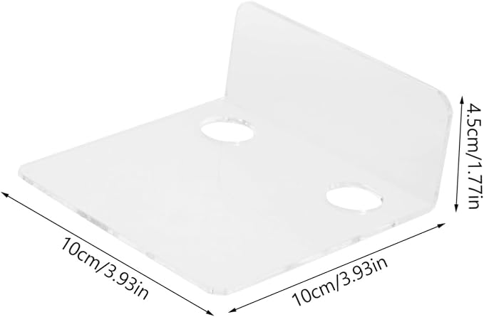 ibasenice 3pcs Monitor Storage Rack Floating Wall Shelf for Speakers and Security Cameras Easy Install Transparent Design for Boys and Girls Room Office and More